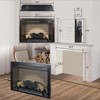 NAYSAYE Indoor Fireplace Insert Stove with Adjustable Flame for Living Room, Black, 28"*5.4"*20" - 2 of 4