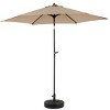 9FT Outdoor Sun Umbrellas, Market Patio Table Umbrella with Push Button Tilt and Crank, 6 Sturdy Ribs (Base Not Included) – Maison Boucle - 2 of 4