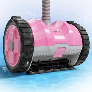 VINGLI Automatic Suction-Side Pool Vacuum Cleaner, Powerful Wall-Climbing Sweeper for Inground Pools, Includes 39.6ft Tangle-Free Hose (Blue&White) - 1 of 4
