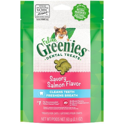 Greenies Savory Salmon Flavor Dental Cat Treats