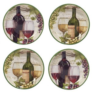 Set of 4 Meadow Brook Vineyard Assorted Soup/Pasta Bowls - Certified International - 1 of 4