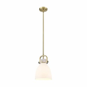 Newton Bell - 1 Light Stem Hung Pendant In Industrial Style-11.75 Inches Tall and 8 Inches Wide - 1 of 1