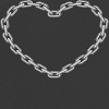 Rerun Island Women's Chains Heart Short Sleeve Graphic Cotton Retro Vintage Ranger Baby Tee - Caviar White M - 2 of 4