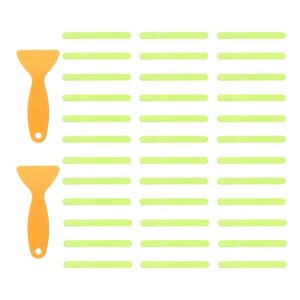 Unique Bargains PEVA Self Adhesive Strip Bathtub Stickers 36 Pcs with Scrapers 7.9" x 0.8" - 1 of 4