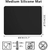 JDICTION 3PCS Silicone Craft Mats 15.7" x 11.8" - Resin Jewelry Casting Molds & Multipurpose Table Protector, Non-Slip Black - 2 of 4