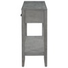 PAGED Minimalist Console Table with Drawer & Shelf, Pine Wood Entryway Sofa Side Table, Entryway Table for Hallway, Foyer, Corridor - 3 of 4