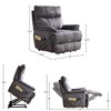 Large Power Lift Recliner Chair With Massage & Heat, Overstuffed Wide Recliners, Heavy Duty Motion Reclining Mechanism For Seniors Relaxation - 4 of 4