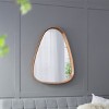 Vintage Wood Mirror,Minimalist Wood Vanity Mirror,Farmhouse Wall Decor Mirror For Living Room Bedroom Entryway-The Pop Home - 3 of 4