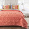 Greenland Home Fashions Skylar Quilt Set Calico Red/Yellow/Blue - 2 of 4