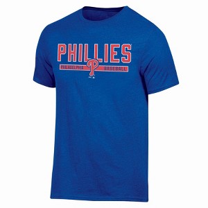 T-shirt à rayures rétro rouge New Era pour homme des Philadelphia Phillies