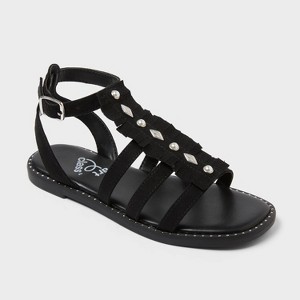 Kids' Alara Gladiator Sandals - art class™ Black 4 : Target