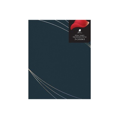 Great Papers Petal Touch Certificate Holders 9.34" x 12" Midnight Blue 5/Pack (2019001)