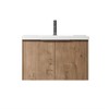 Wall Mount Bathroom Vanity With Sink Combo For Small Space Vanity Cabinet Gel Basin Countertop Floating Cabinet - 4 of 4