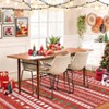 Christmas Area Rug Non-Slip Washable Snowflake Living Room Rug with Rubber Backing, Low Pile Faux Wool Soft Rug Holiday Decor Xmas Rug - 2 of 4