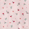 Carter's Just One You® Toddler Girls' 2pc Holiday Floral Short Sleeve Comfy Soft Pajama Set - Pink - 3 of 4