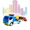 Big Daddy Police Wrecker Truck and Toy Car Combo Set Tow Truck Toy Includes A Tire Plate for Safe Towing - image 2 of 4