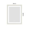 Sapphtopaz Bathroom Wall Mirror,Vanity Mirror with Metal Frame, Wall Mounted Bathroom Mirrors Anti-Fog for Over Sink,Bedroom,Entryway,Living Room - 2 of 4