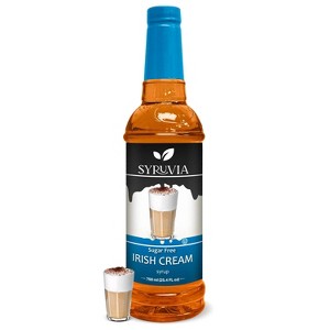 Syruvia Sugar Free Irish Cream Syrup - 25.4 fl oz. Premium Flavoring Syrup For Coffee - 1 of 4