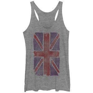 Women's Lost Gods Union Jack Art Racerback Tank Top - 1 of 3