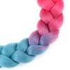 Unique Bargains Helmet Decor Pigtail Gradient Blue Dark Pink 22.83" - 3 of 4