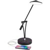 360 Lighting Arnie 20" High Small Modern Desk Lamps Set of 2 USB Port Adjustable LED Satin Black Metal Home Office Living Room Charging Bedroom - 3 of 4