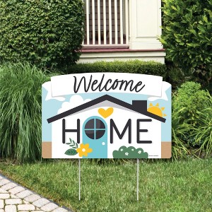Big Dot of Happiness Welcome Home Housewarming - New Sweet Home Yard Sign Lawn Decorations - Party Yardy Sign - 1 of 4