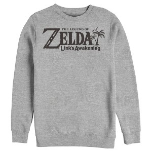 Men's Nintendo Legend of Zelda Link's Awakening Switch Logo Sweatshirt - 1 of 3