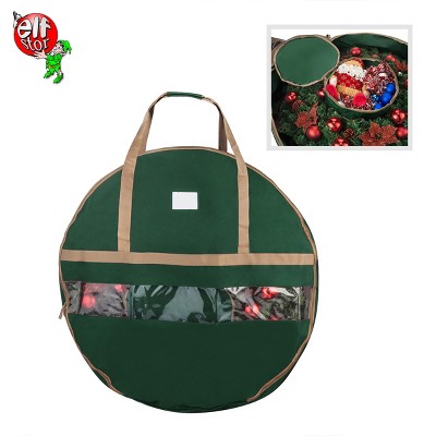 Elf Stor 48-Inch Wreath Storage Container, Green