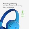 Belkin SoundForm Mini Kids Bluetooth Over-Ear Headphones, Built-in Microphone, Blue, AUD001BTBLV3 - 3 of 4