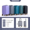 20" Carry On Luggage Airline Approved Hard Shell Suitcase with TSA Lock, Spinner Wheels -ModernLuxe - 3 of 4