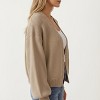 Anna-Kaci Women's Open Front Knit Cardigan with Relaxed Fit and Ribbed Hem - 2 of 4