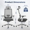 ATLAS Ergonomic Mesh Back Office Chair with Slide Seat - 2 of 4