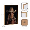 Kate & Laurel All Things Decor 16"x20" Gallery Horse Wearing a Western Cowboy Hat Print by The Creative Bunch Studio Gold - 3 of 4