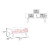 Vynxaria 39" Rectangular Coffee Table - Stylish Storage with Drawer & Shelf - 4 of 4