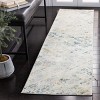 Aria ARA567 Power Loomed Runner Rug - Ivory/Blue - 2'x8' - Safavieh. - 2 of 4