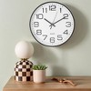 REGALWOVEN Plastic Modern Battery Powered Silent Non-Ticking Wall Clock 12 Inches - 2 of 4