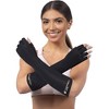 Copper Joe Long Arthritis Gloves Highest Copper Content Infused Extra Long Fit Women/Men Computer Typing Carpal Tunnel & Support Wrist Hands 1 Pair - image 4 of 4