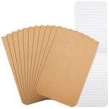 Paper Junkie 12 Pack Kraft Paper Cover Notepads with 32 Sheets Each, Top Bound Mini Pocket Notebooks, 2.7 x 4.5 In