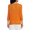 Women's Lightweight Knitted 3/4 Sleeve Top - Made in Italy - 2 of 2