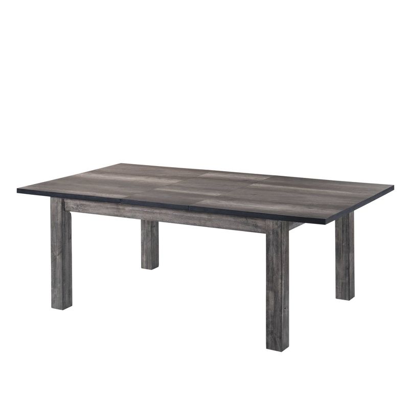 6pc Grayson Extendable Dining Table with Padded Seats Gray Oak - Picket House Furnishings, 4 of 17