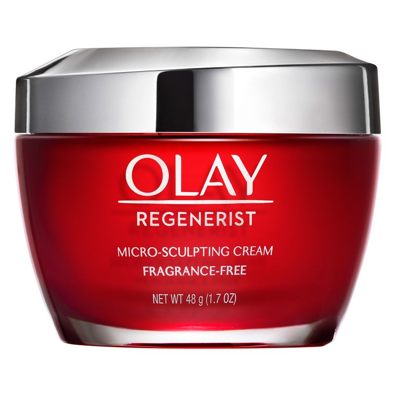 Olay Regenerist Micro-Sculpting Cream Face Moisturizer, Fragrance-Free - 1.7oz, 3 of 14