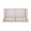 Modern Loveseat Sofa, Upholstered Sofa Chair, Beige Sofa Couch, Couches for Living Room, Living Room Furniture -Christopher Knight Home - 3 of 4