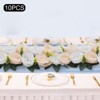YIYIBYUS 10 Pcs Artificial Rose Flowers Arrangements for Party Wedding Kitchen Living Room Reception Table Decor - 3 of 4