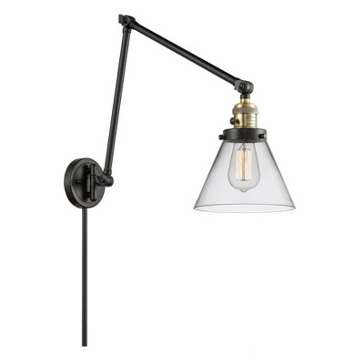 Cone - 1 Light Swing Arm Wall Sconce In Industrial Style-30 Inches Tall and 8 Inches Wide