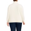 Lands' End Women's Waffle Relaxed Long Sleeve Mock Neck Pullover - 2 of 3