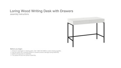 Target loring sales writing desk