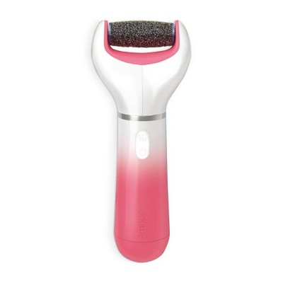 The Amope Pedi Perfect Electronic Foot File is also designed with an ergonomic handle for a comfortable grip during use. The device is easy to clean by simply rinsing the roller head under water.