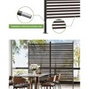 GustoWave 72" H×36" W Freestanding Metal Privacy Screen for Outdoor Patio - Heavy-Duty Rust-Resistant Decorative Fence Panel | Patio Privacy Screen - 3 of 4
