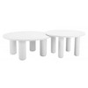 Ola Coffee Table Set – 2-Piece 14.8" & 16.1" H With White Finish, Powder-Coated Metal By Zuo Modern - 4 of 4