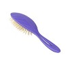 Bass Brushes BIO-FLEX Wood Pin Hair Brush Patented Plant Handle Premium Natural Wood Pins Medium Oval - 4 of 4